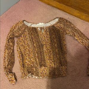 Burnt Orange Boho Top